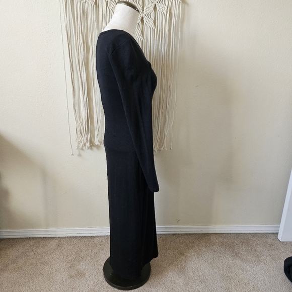 Marine Layer Lexi Rib Long Sleeve Midi Dress S - Picture 3 of 11